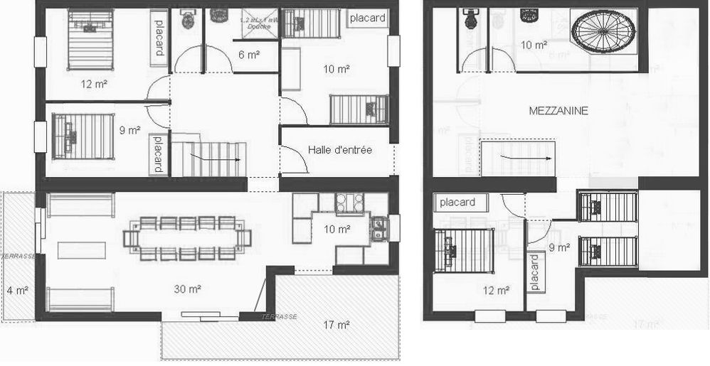 plan appartement meuble